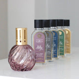 ЛАМПА - СПИРАЛЬНОЕ СТЕКЛО (MAUVE)