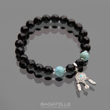 Черный оникс | Ларимар | Серебро 925