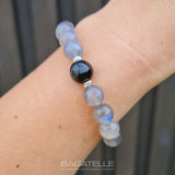 Лабрадорит | Обсидиан | Серебро 925