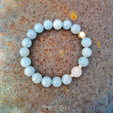 Аквамарин | Розовый Кварц | 14KGoldF