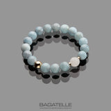 Аквамарин | Розовый Кварц | 14KGoldF