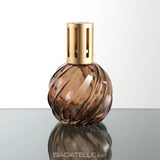 ЛАМПА - СПИРАЛЬНОЕ СТЕКЛО (ЯНТАРЬ)