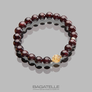 Garnet | Rutilated Quartz | 14KGoldF